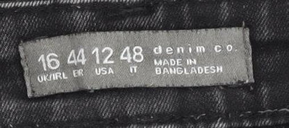 denim co Women's Black Skinny Jeans Size 16