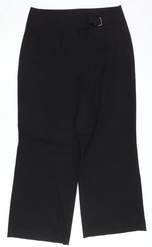 Betty Barclay Women's Black Wide-Leg Trousers Size 16