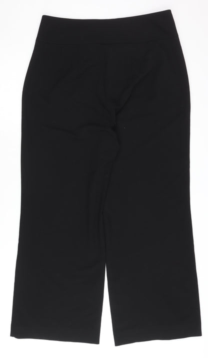 Betty Barclay Women's Black Wide-Leg Trousers Size 16