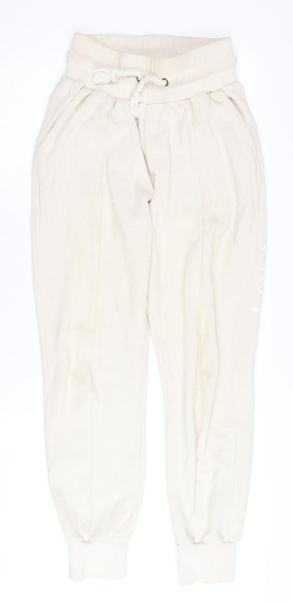 LOUNGE APPAREL Women Beige Jogger Trousers Size S
