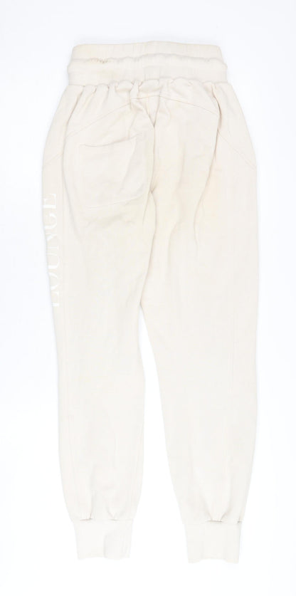 LOUNGE APPAREL Women Beige Jogger Trousers Size S
