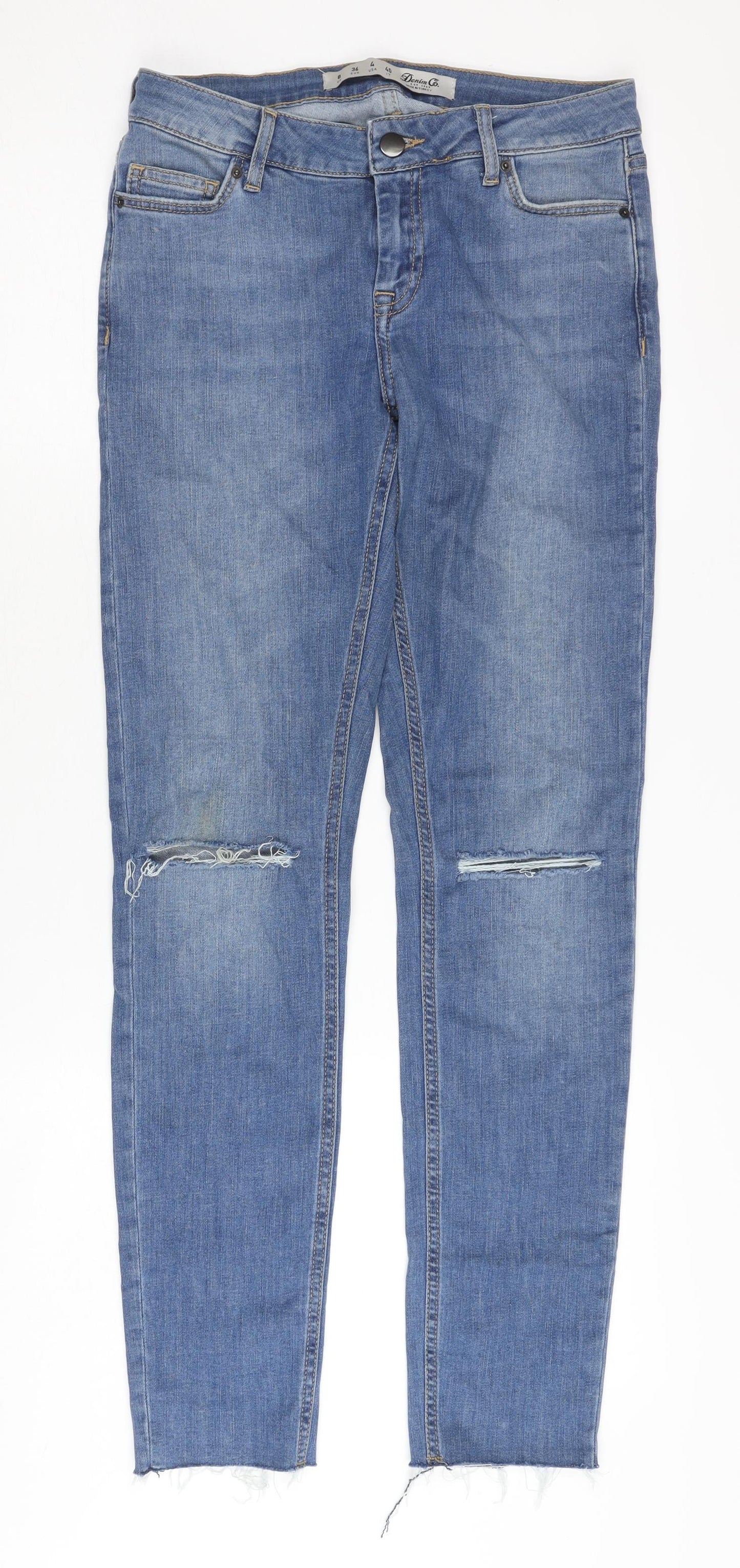 Denim Co. Women's Blue Skinny Jeans Size 8