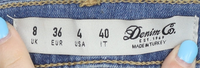 Denim Co. Women's Blue Skinny Jeans Size 8