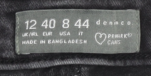 Primark Women's Black Skinny Jeans, Size 12