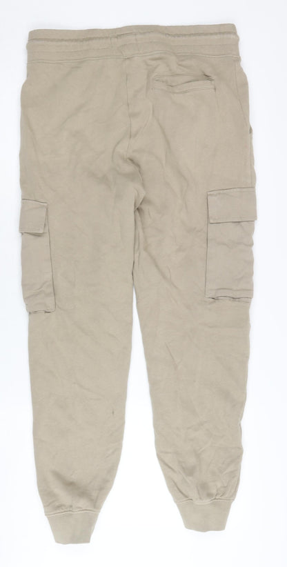 Topman Beige Jogger Trousers - Small Unisex