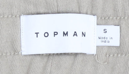 Topman Beige Jogger Trousers - Small Unisex