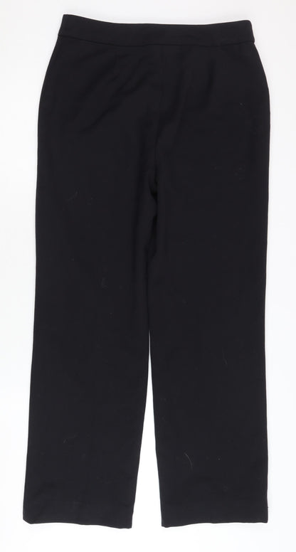 Womens UK Size 10 CC Regular Fit Formal Workwear Black Trousers