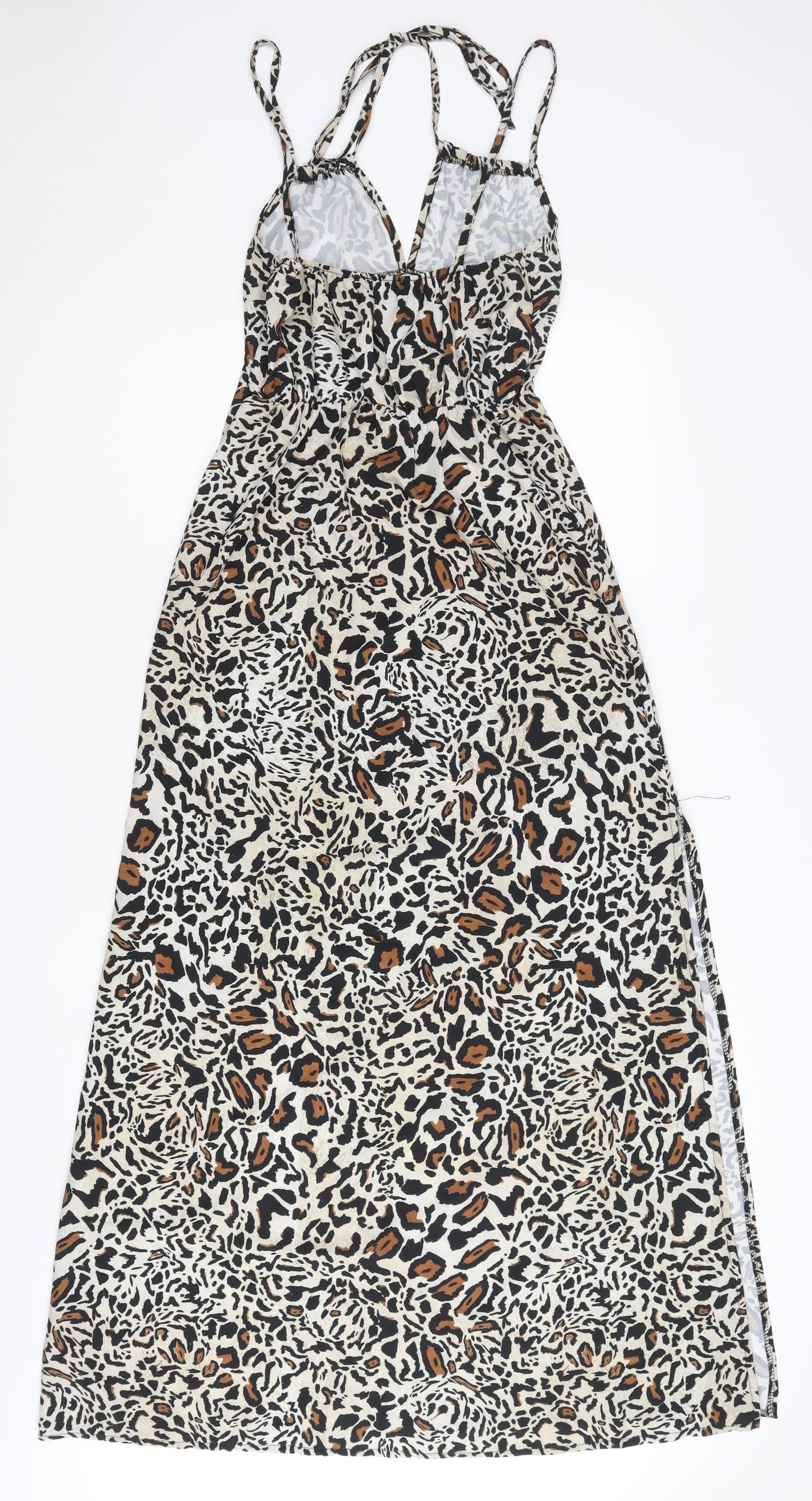Boohoo Women's Animal Print Slip Dress Size 12