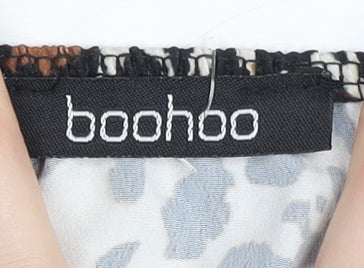 Boohoo Women's Animal Print Slip Dress Size 12