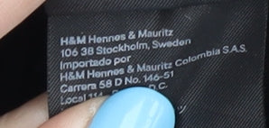 H&M Men's Black Denim Shorts, Size 34, Regular Fit