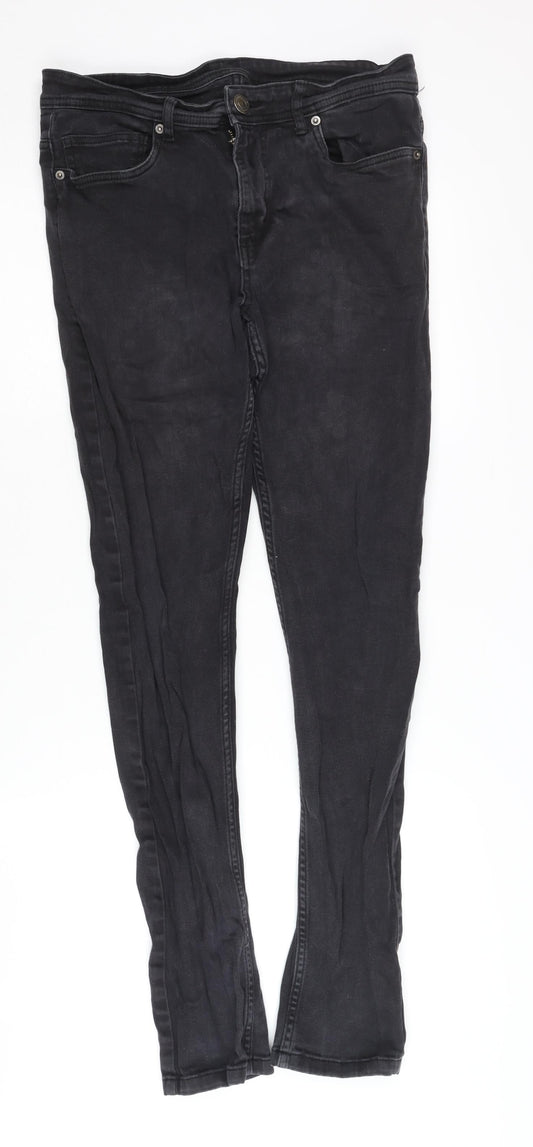 Denim Co. Men's Black Skinny Jeans 32-34