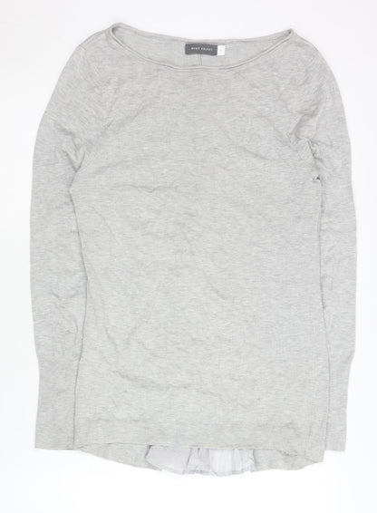 Womens UK Size 10 Mint Velvet Grey Pullover Jumper