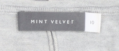 Womens UK Size 10 Mint Velvet Grey Pullover Jumper