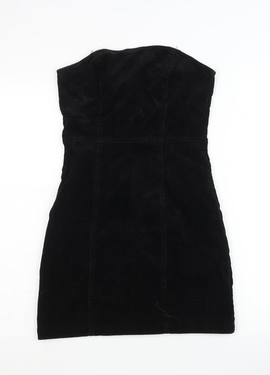 H&M Women's Black Bodycon Strapless Dress Size 10