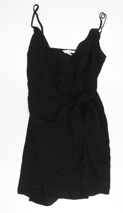 Womens UK Size S H&M Black Camisole Wrap