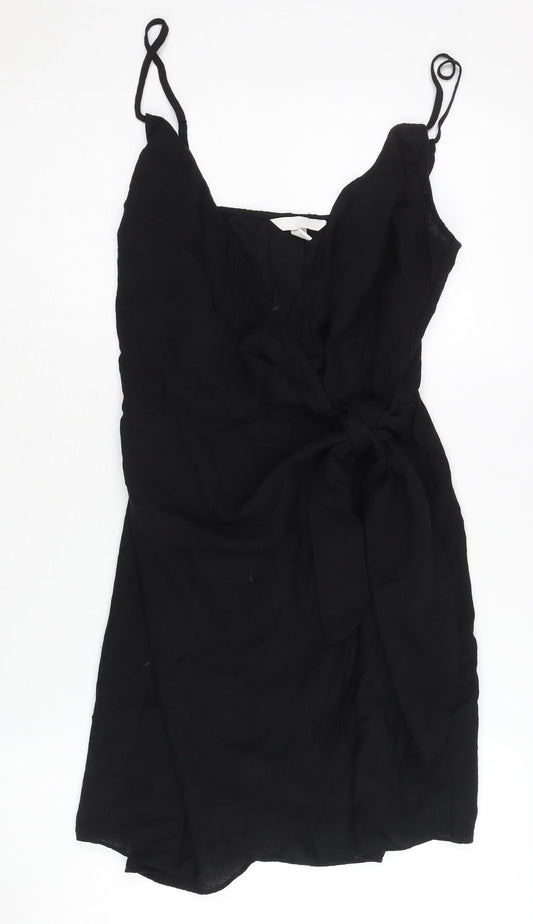Womens UK Size S H&M Black Camisole Wrap