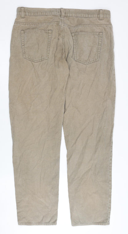 Matalan Men's Beige Corduroy Trousers 34W 30L