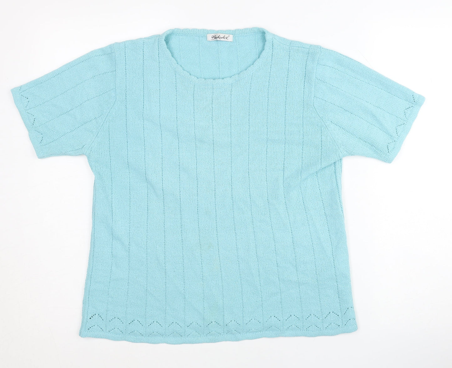 Womens UK Size 14 Berkertex Blue Pullover Jumper