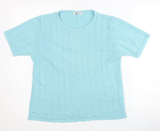 Womens UK Size 14 Berkertex Blue Pullover Jumper