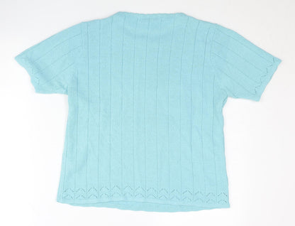 Womens UK Size 14 Berkertex Blue Pullover Jumper