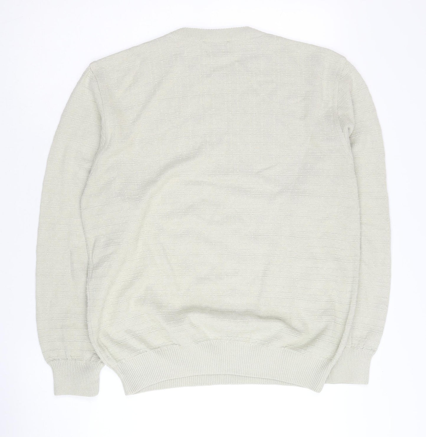 Marks and Spencer Ivory Crew Neck Jumper - Small