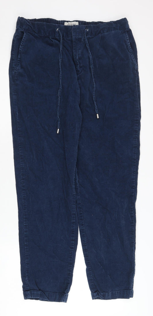 Autonomy Women's Blue Cord Trousers, Medium Size, Cotton Blend