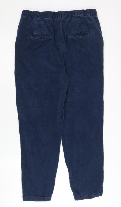 Autonomy Women's Blue Cord Trousers, Medium Size, Cotton Blend