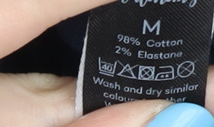 Autonomy Women's Blue Cord Trousers, Medium Size, Cotton Blend