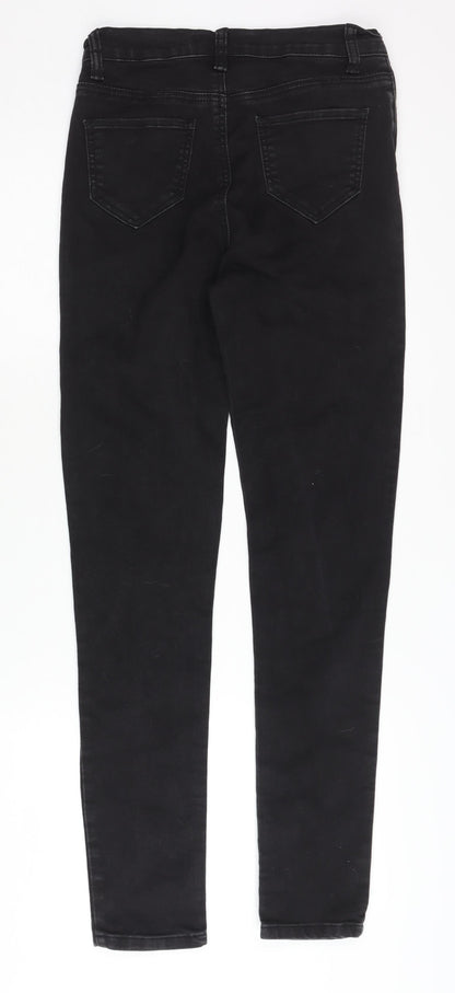 Womens UK Size 10 The Rockn Rev  Skinny Black Jeans