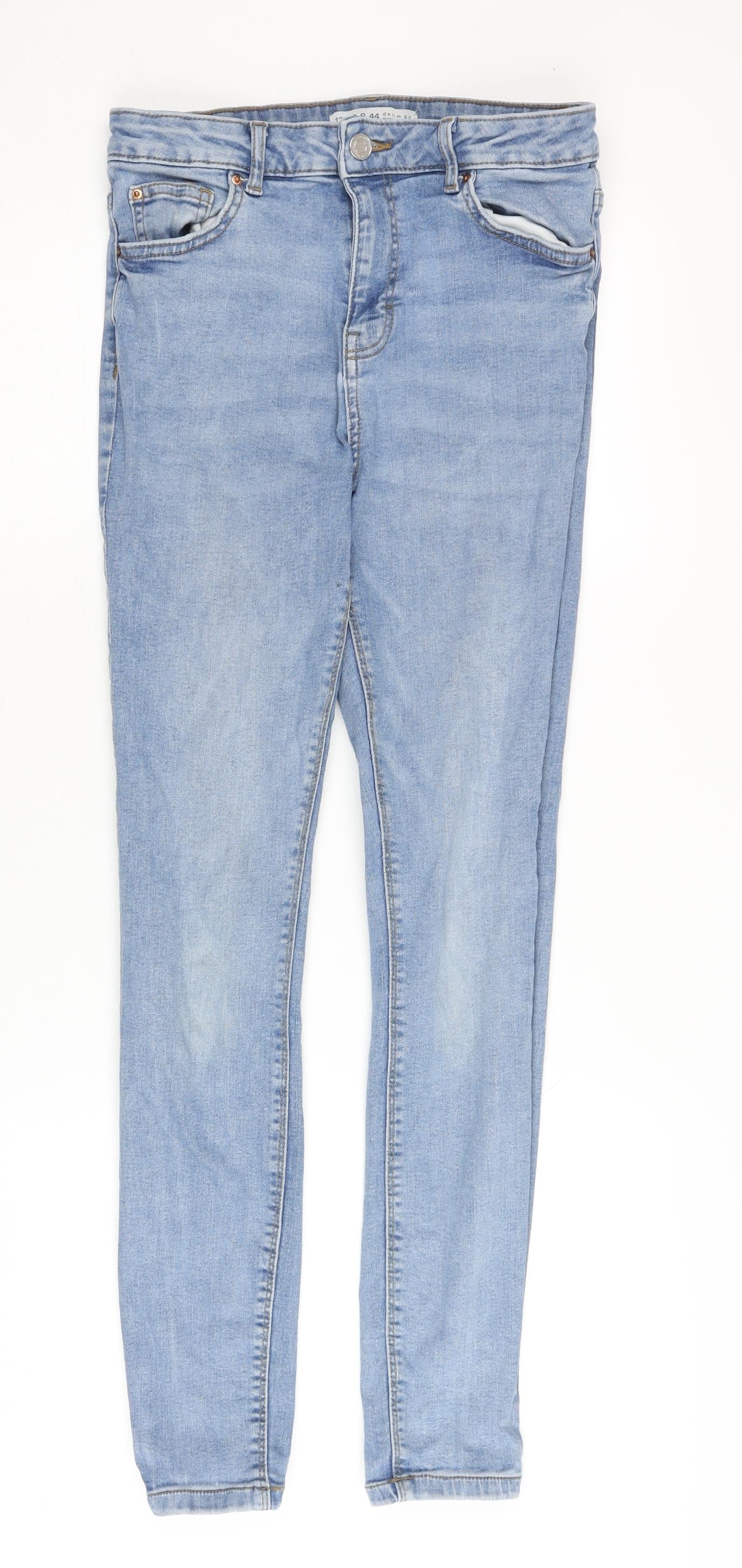 Denim Co. Women's Blue Skinny Jeans Size 12 Slim Fit