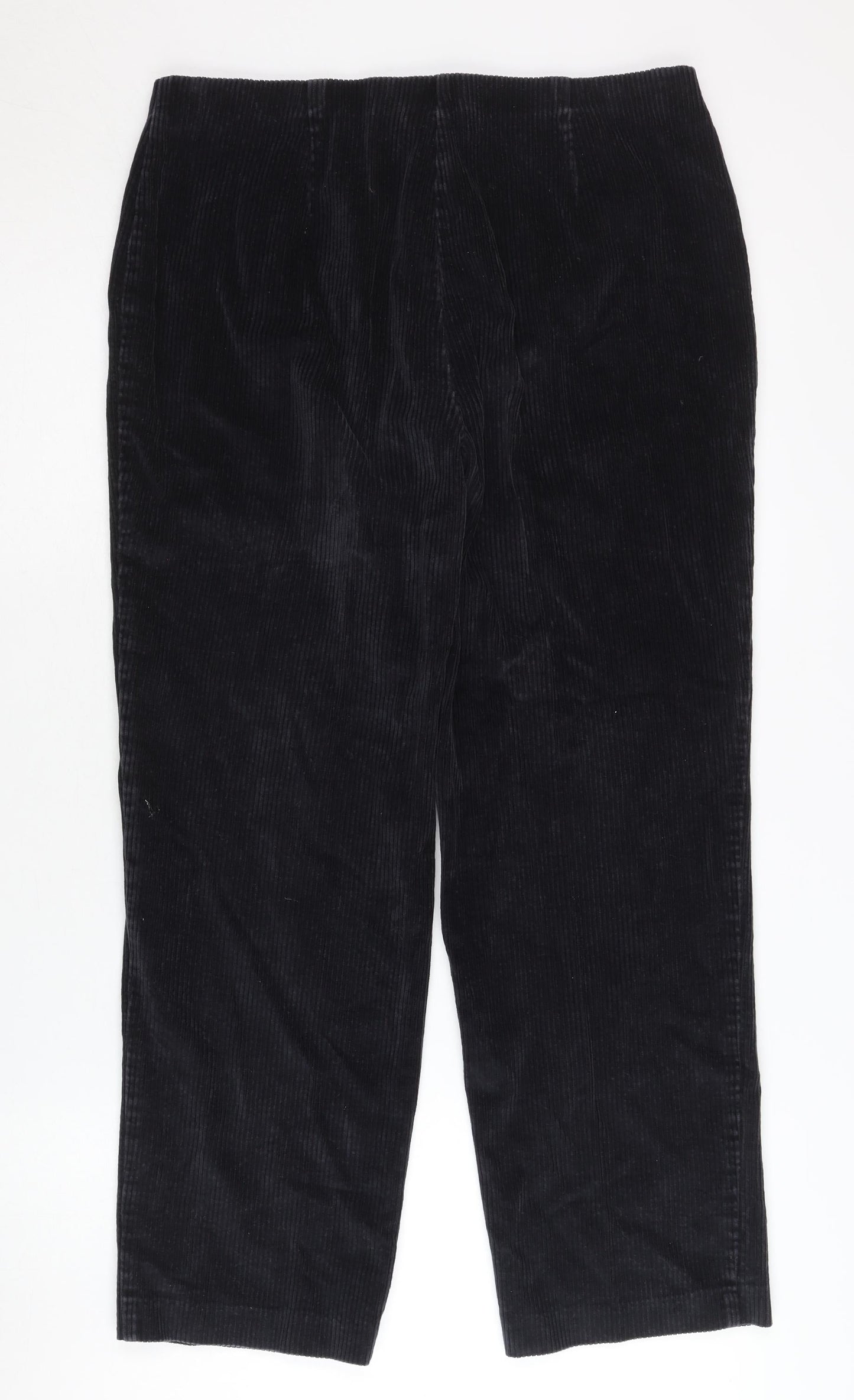 Womens UK Size 16 Slimma Regular Fit Casual Black Trousers