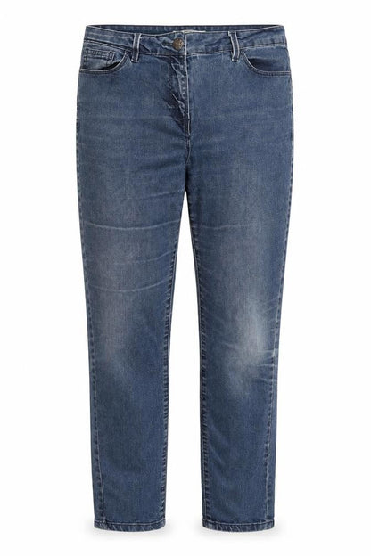 Womens UK Size 14 Papaya Regular Fit Straight Blue Jeans