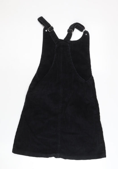 F&F Girls' Black Pinafore Dress, Size 11-12 Years