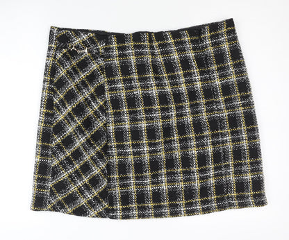 F&F Women's Black Check Skirt, Size 18, Excellent Condition