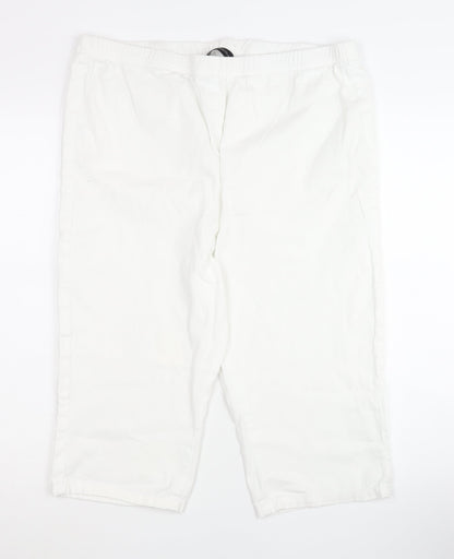 Capsule Women's White Shorts Size 20, Cotton Blend