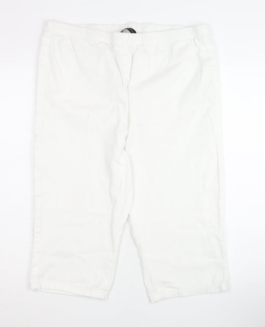 Capsule Women's White Shorts Size 20, Cotton Blend