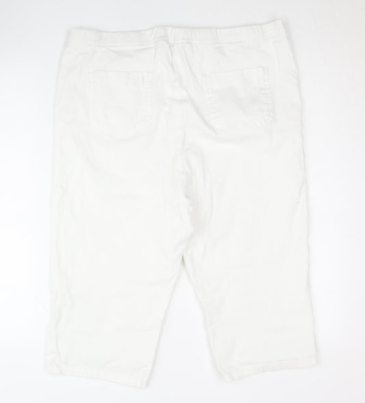 Capsule Women's White Shorts Size 20, Cotton Blend