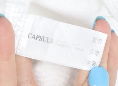 Capsule Women's White Shorts Size 20, Cotton Blend