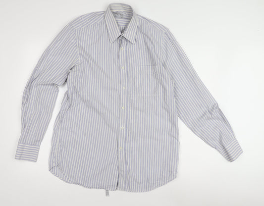 Mens UK Collar Size 15.5 Jaeger Smart Multicoloured  Dress Shirt