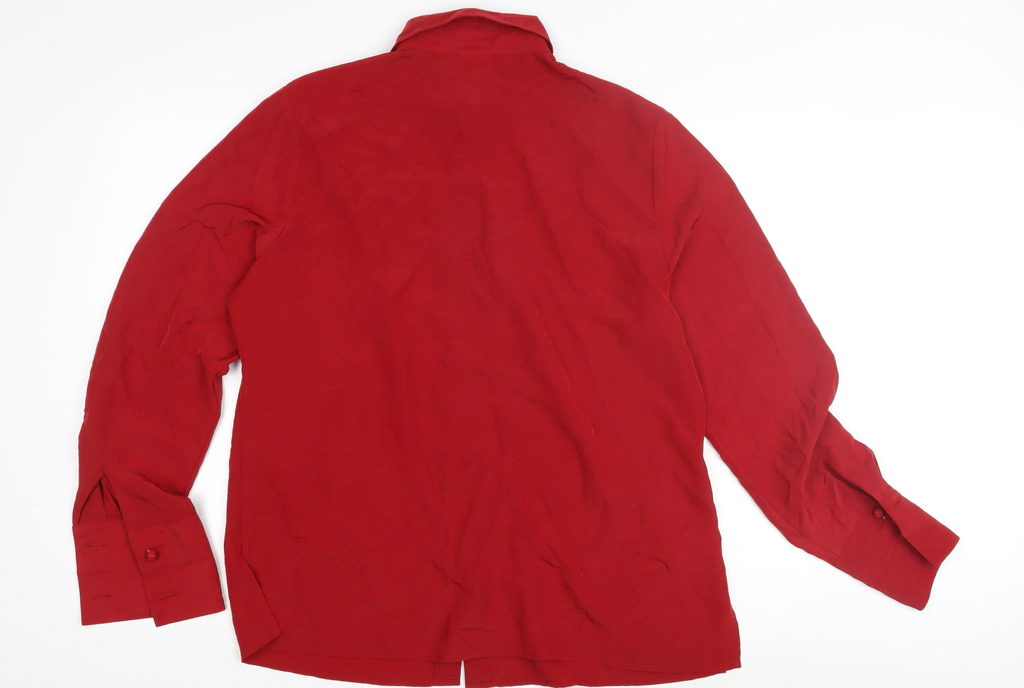 Womens UK Size 16 Country Casuals Red Basic Button-Up