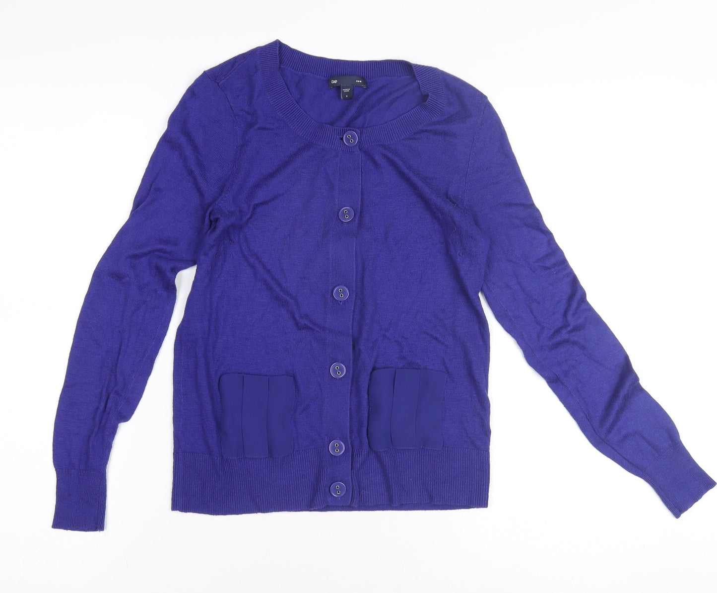 Gap Women's Blue Cardigan, Size S, Button Front
