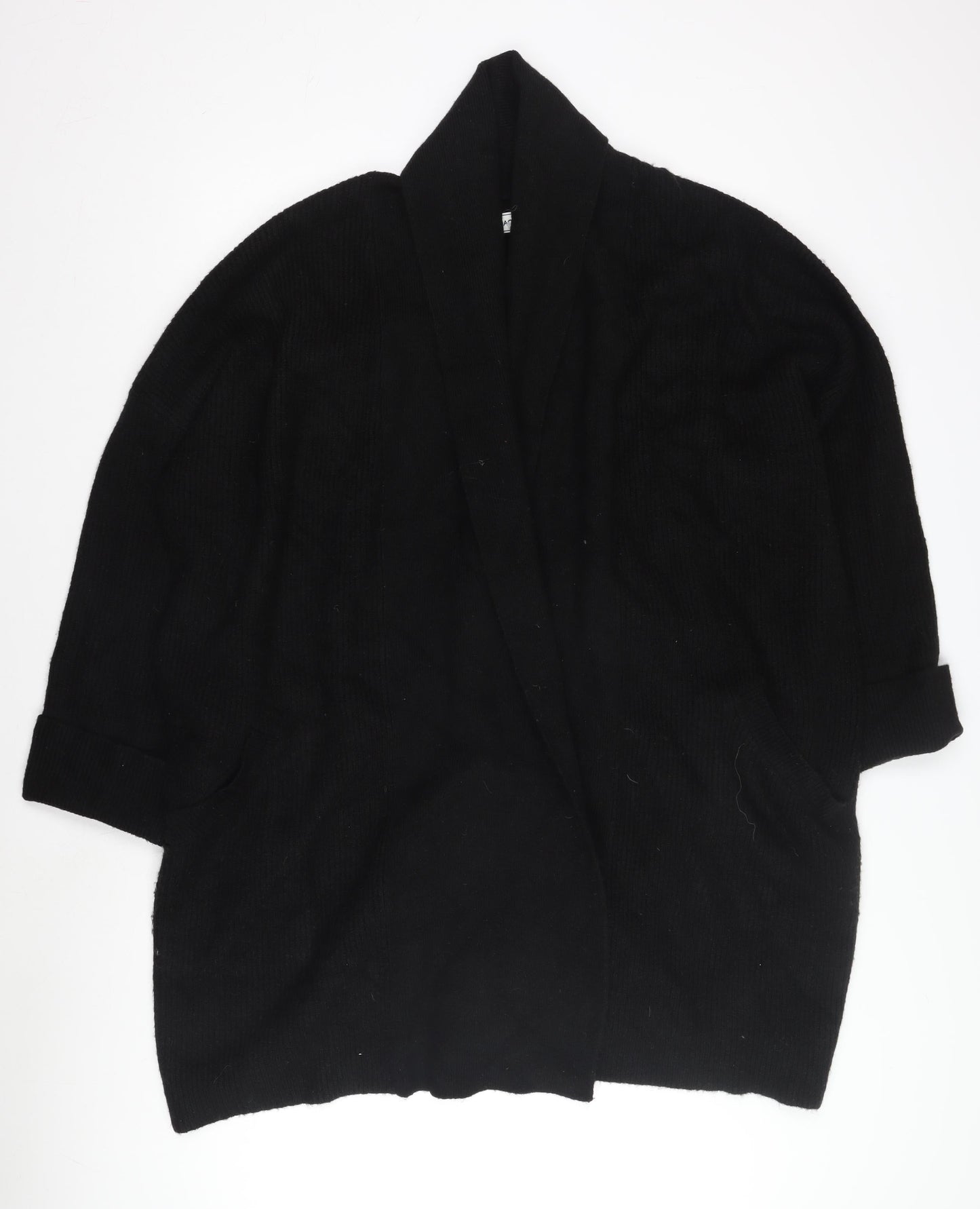 Jack Wills Women's Black Open Front Cardigan Size 14