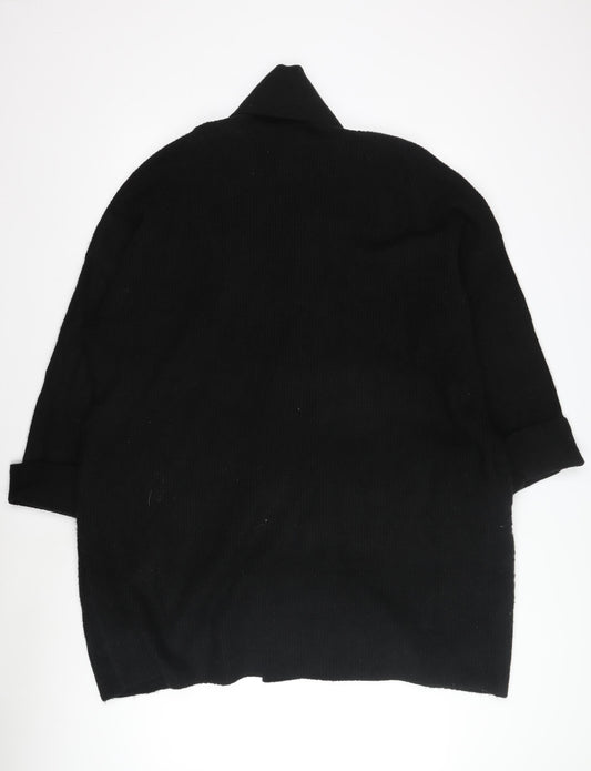 Jack Wills Women's Black Open Front Cardigan Size 14