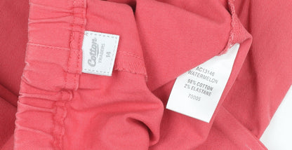 Womens UK Size 14 Cotton Traders Relaxed Fit Casual Pink Trousers