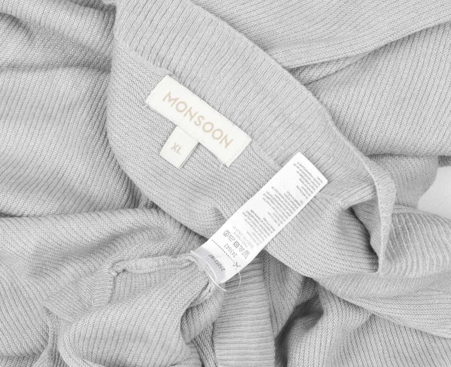 Womens UK Size XL Monsoon Grey Pullover Jumper
