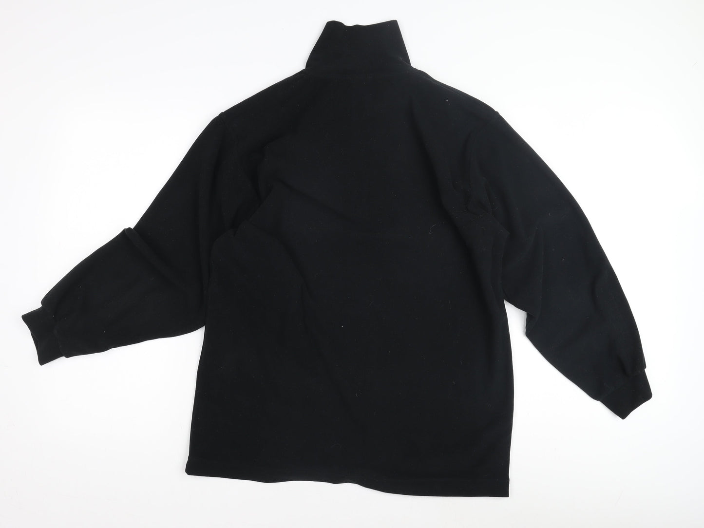 Rodeo Men's Black Medium 1/4 Zip Fleece Sweatshirt