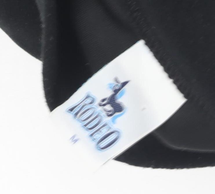 Rodeo Men's Black Medium 1/4 Zip Fleece Sweatshirt