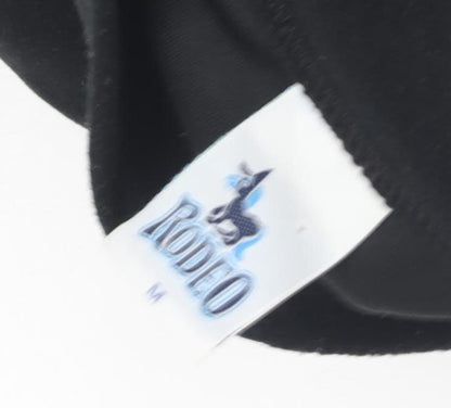 Rodeo Men's Black Medium 1/4 Zip Fleece Sweatshirt