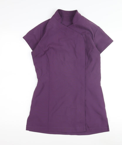 Womens UK Size 8 Alexandra Purple Wrap Blouse