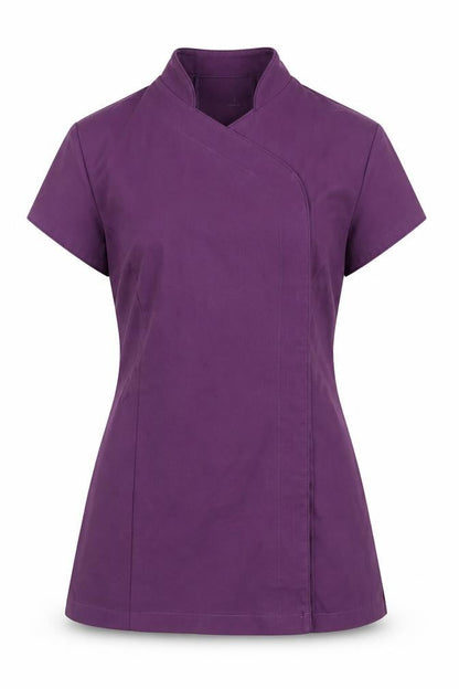 Womens UK Size 8 Alexandra Purple Wrap Blouse